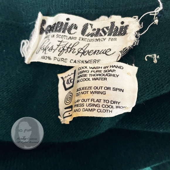 Bonnie Cashin Funnel Neck Sweater Cashmere Pullover Saks 5th Ave Rare Vintage - Picture 14 of 14